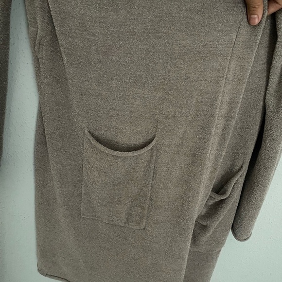 Barefoot Dreams Cozy Long Tan Cardigan XL - Picture 8 of 9